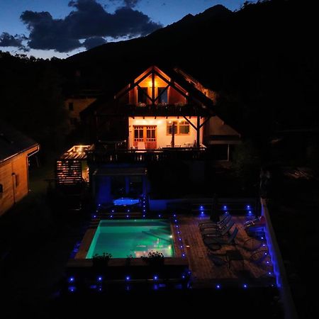 Chalet Serre Cambeou Piscine&Spa Saint-Chaffrey Exterior foto